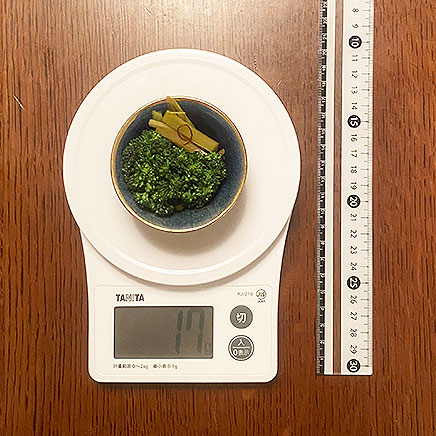 豆皿1皿分のブロッコリーのきんぴら