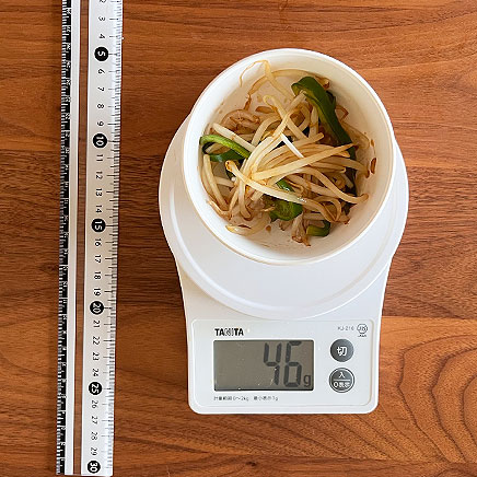 小鉢1杯分のもやしとピーマンのオイスターソース炒め