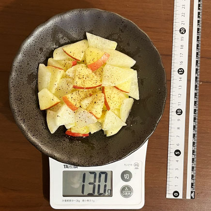 深皿(小)1皿分のりんごサラダ