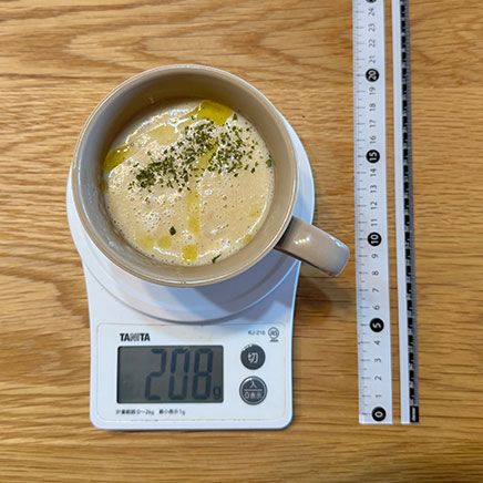 スープカップ1杯分の玉ねぎのポタージュ