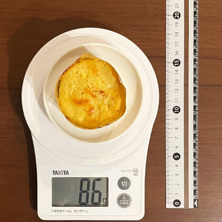 1個分のりんごマフィン