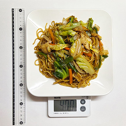 大皿1皿分の五目焼きそば