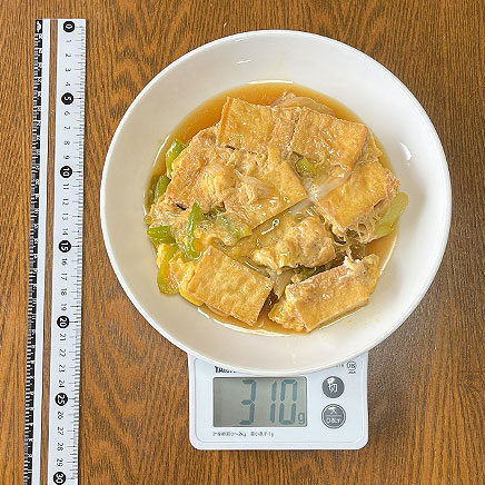 大皿1皿分の厚揚げの卵とじ