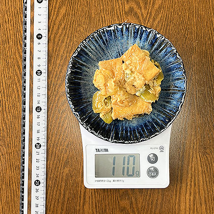 小皿1皿分の厚揚げの卵とじ