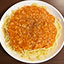 鶏肉のミートソースパスタ
