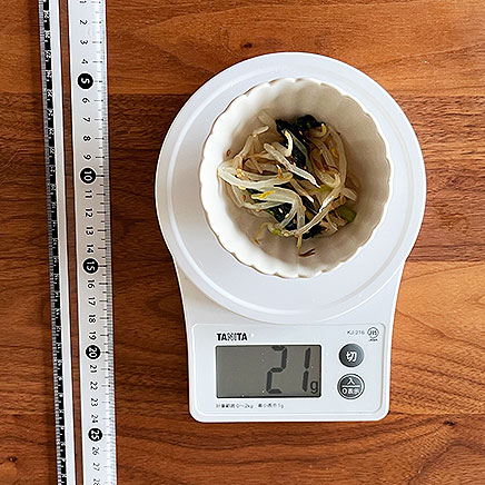 小鉢(小)1杯分の小松菜ともやしのナムル