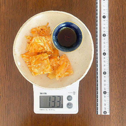 中皿（大）1皿分の人参チヂミ