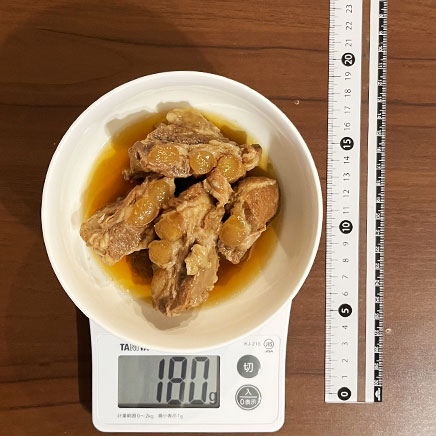 小鉢1杯分の豚軟骨の角煮