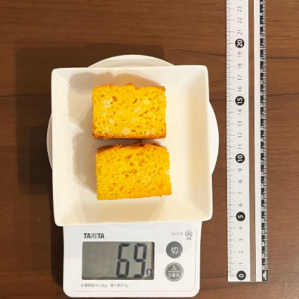 15cm型2/5カット分の米粉のキャロットケーキ