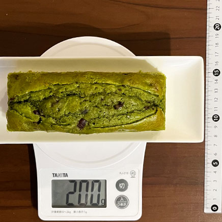 15cm型1本分の抹茶あずきケーキ