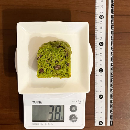 15cm型1/5カット分の抹茶あずきケーキ