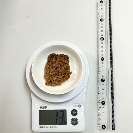 1枚分のオートミールのフロランタン