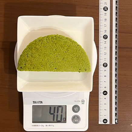 1/2枚分の抹茶パンケーキ