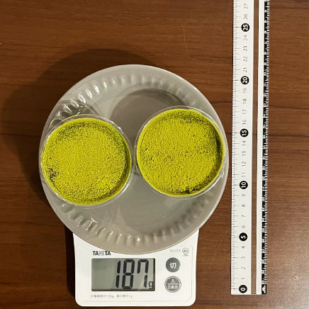 2個分の抹茶ムース