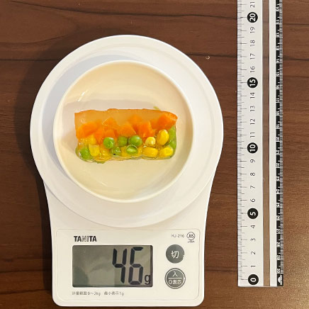 13cm型1/6カット分の野菜テリーヌ