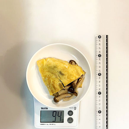 卵1個分のきのこオムレツ