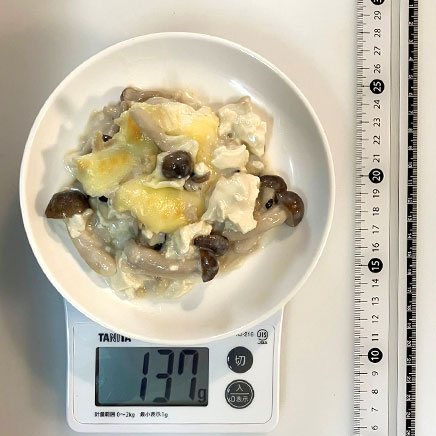 深皿(中)1皿分のきのこの豆腐グラタン