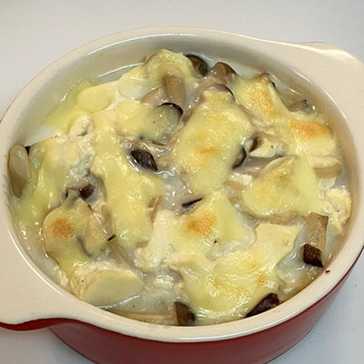 きのこの豆腐グラタン