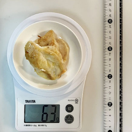 1本分のささみのレモン焼き