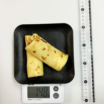 2本分のチーズクレープ