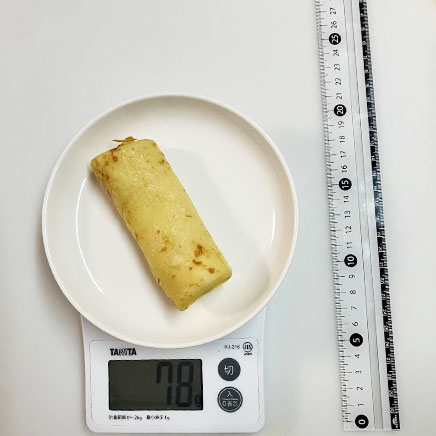 1本分のチーズクレープ