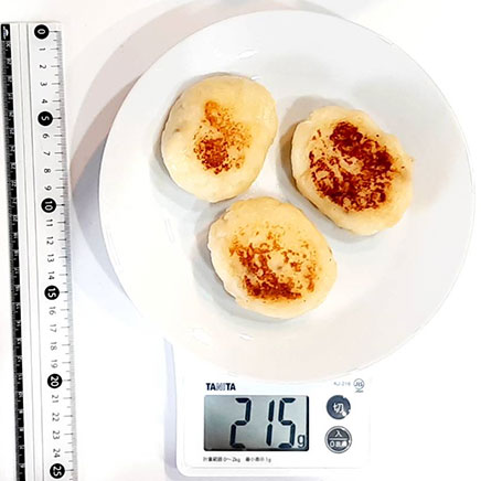 3個分のじゃがいもチーズもち