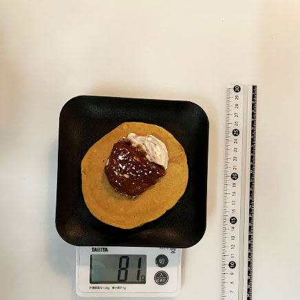 1枚分のティラミスパンケーキ