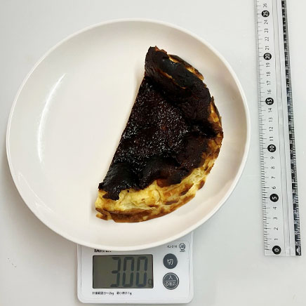 18cm型1/2切れ分の米粉のチーズケーキ