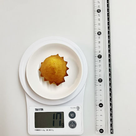 1個分の米粉のマドレーヌ