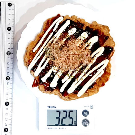 1枚分のえのきのお好み焼き