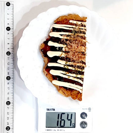 1/2枚分のえのきのお好み焼き