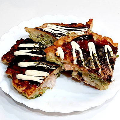えび入りお好み焼き
