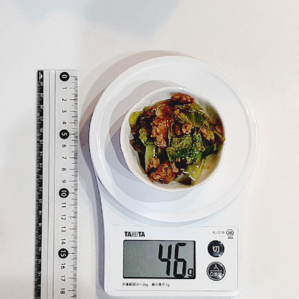 小鉢1杯分のキャベツとひき肉の炒め物