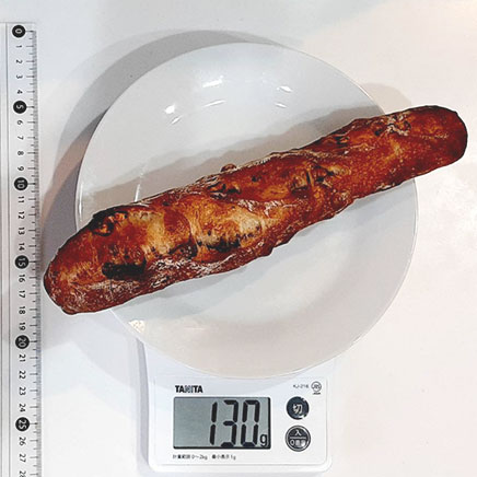 1本分のくるみフランスパン