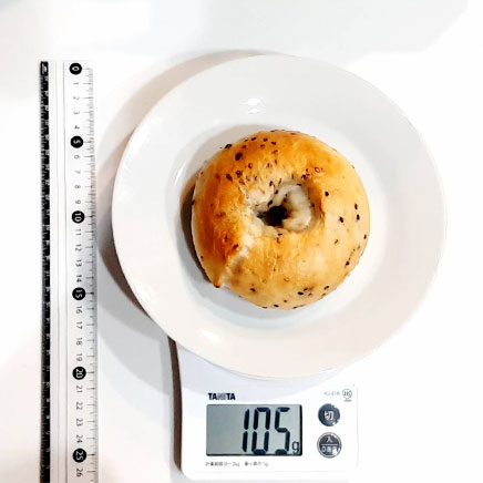 1個分のごまベーグル