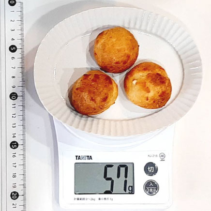 3個分のベビーシュークリーム