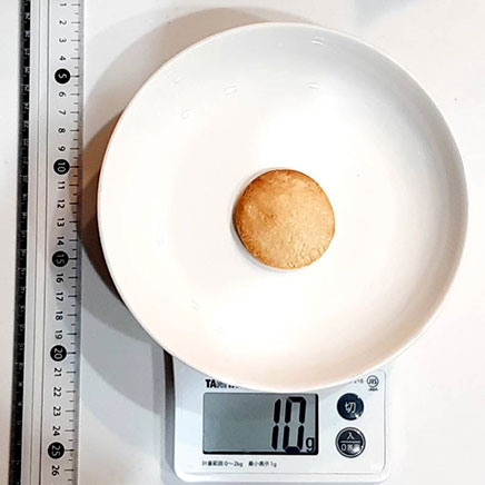 1枚分のメープルクッキー