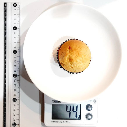 1個分のメープルマフィン