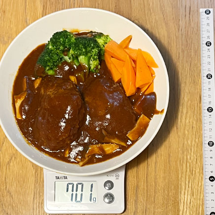 深皿(大)1皿分のシチューハンバーグ