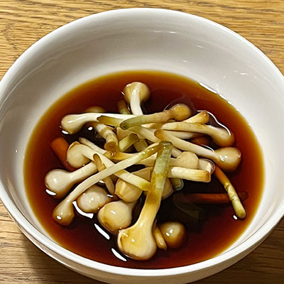 ノビルの醤油漬け