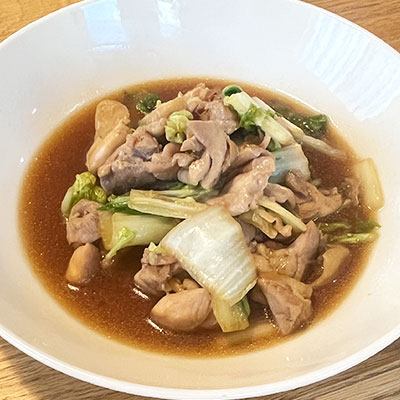 鶏肉と白菜の煮物