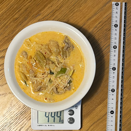 深皿(中)1皿分の豆乳キムチスープ