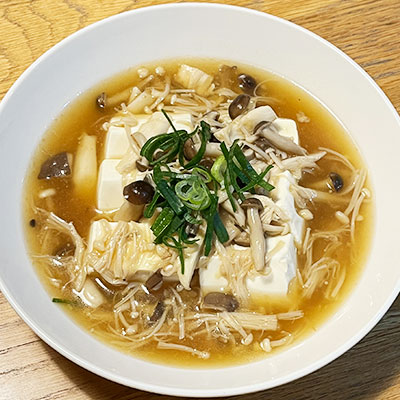豆腐のきのこあんかけ