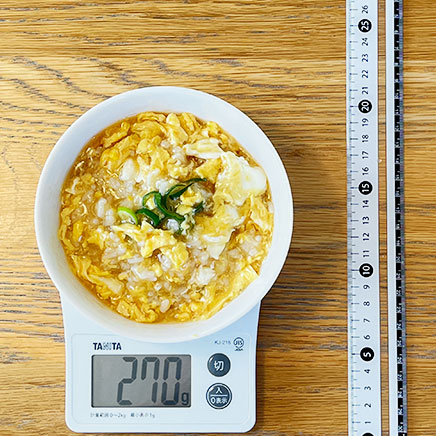 中鉢1杯分の卵あんかけ丼