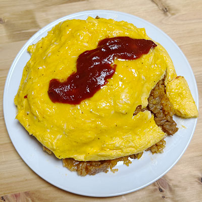 牛肉のオムライス