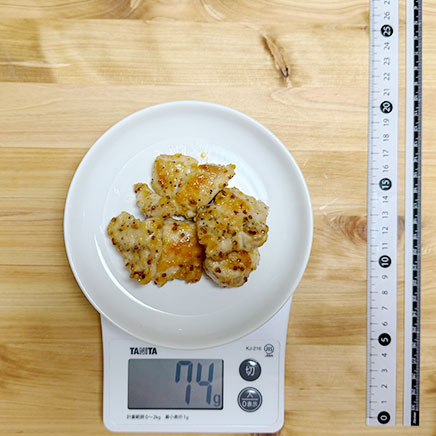 深皿（小）1皿分の鶏肉のハニーマスタード焼き