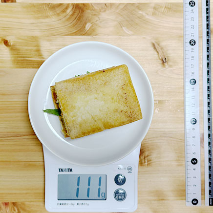 1個分の高野豆腐のサンドイッチ