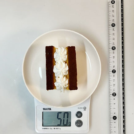 1個分のクリームカステラ