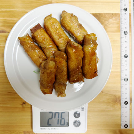 8本分の高野豆腐の肉巻き