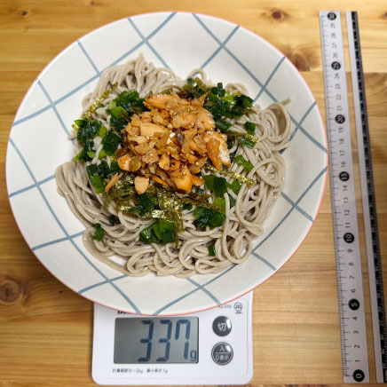 深皿（大）1皿分の鮭そば